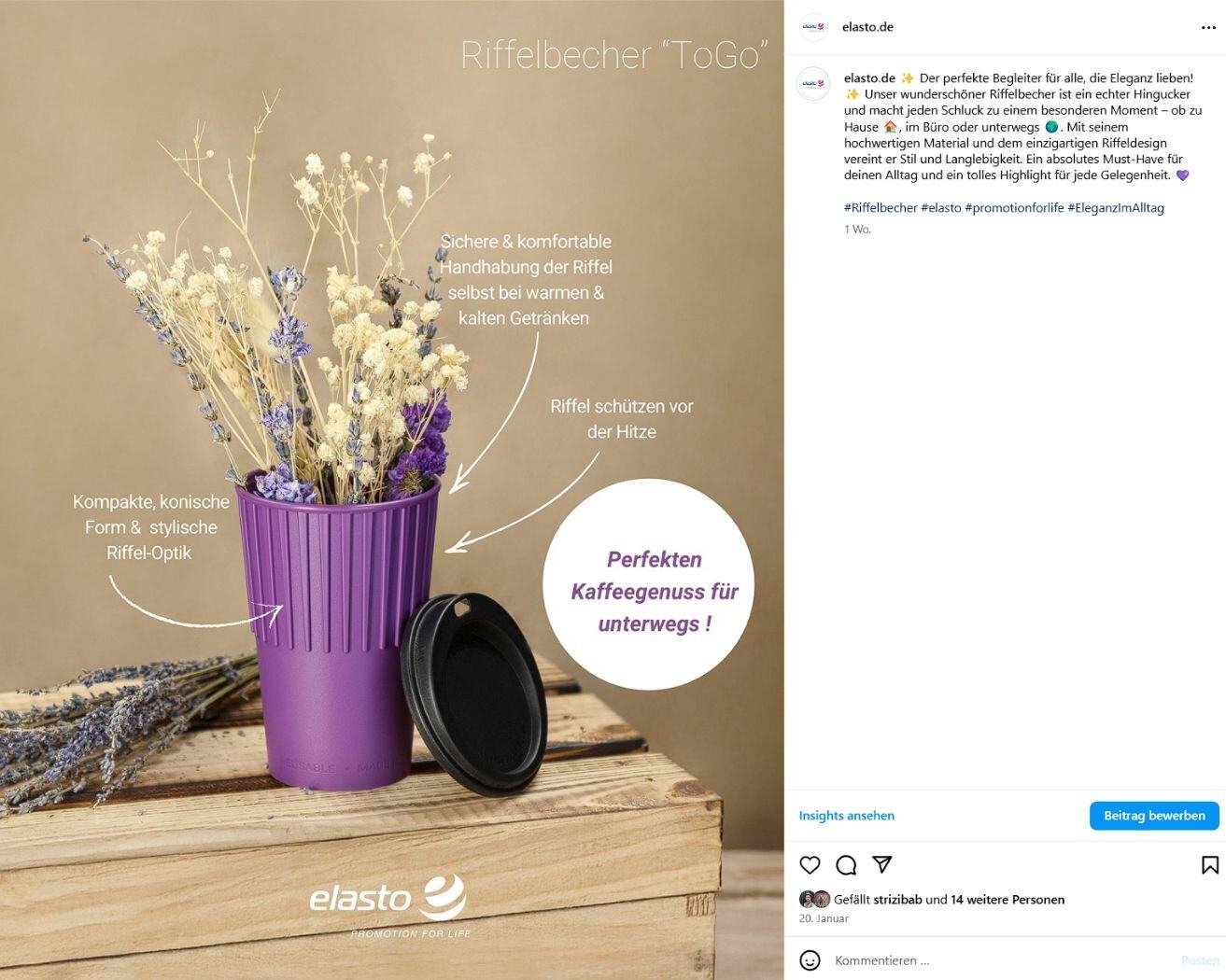 Riffelbecher ToGo
